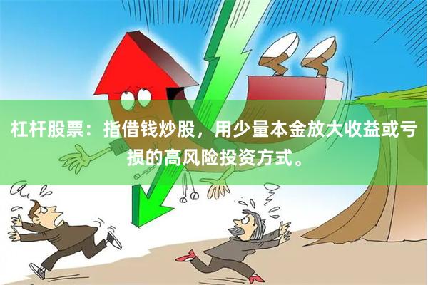 杠杆股票：指借钱炒股，用少量本金放大收益或亏损的高风险投资方式。